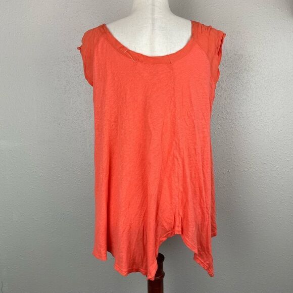 NWOT Free People Orange Sleeveless Tunic Top Size XS - Picture 4 of 6